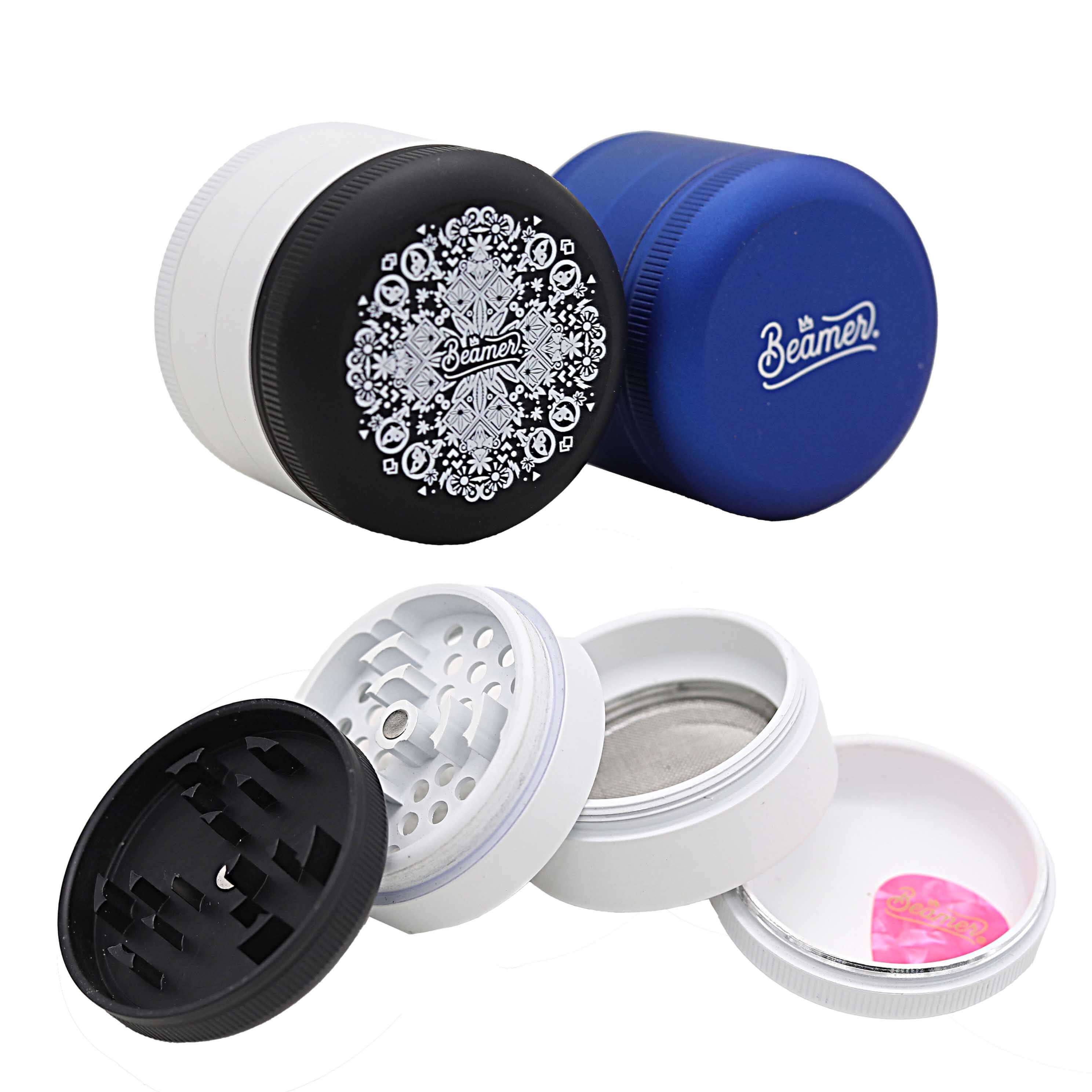 Beamer Aircraft Grade Gripper 3000 Soft Touch 4 Part Grinder | 63mm | Assorted Design product image